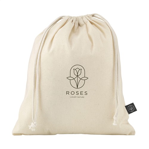 Gift Pouch Naturel GRS Recycled Cotton (150 g/m²) M - 1
