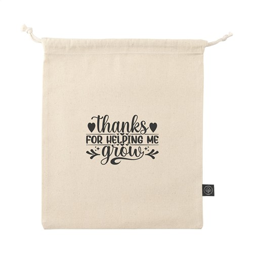 Gift Pouch Naturel GRS Recycled Cotton (150 g/m²) M - 2