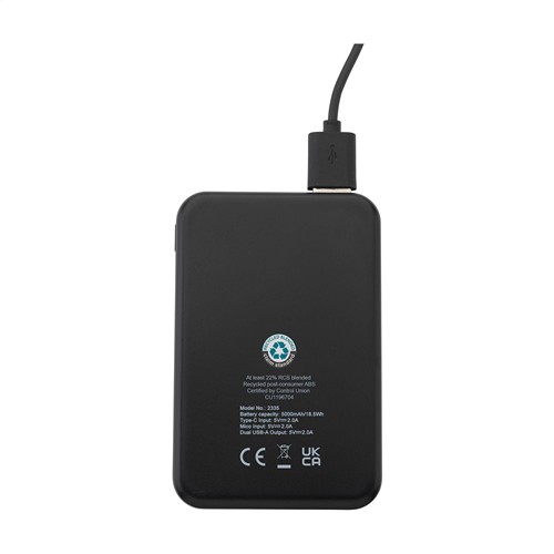 Compact 5000 RCS Recycled ABS Powerbank - 4