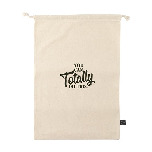 Gift Pouch Naturel GRS Recycled Cotton (150 g/m²) L - 2