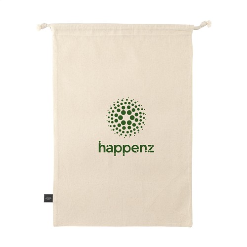 Gift Pouch Naturel GRS Recycled Cotton (150 g/m²) L - 3
