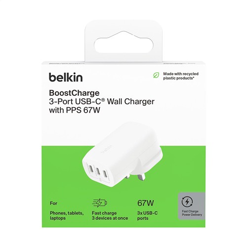 Belkin BoostCharge 3-Port Wall Charger EU - 18