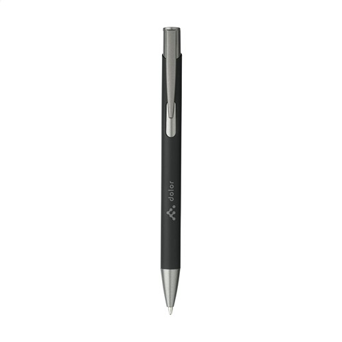 Ebony Soft RCS Recycled Alu SoftTouch stylo - 2