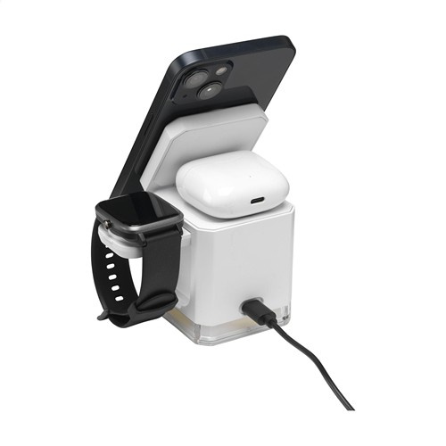 Cube Magsafe 3-in-1 RCS Recycled ABS Charging Stand - 3