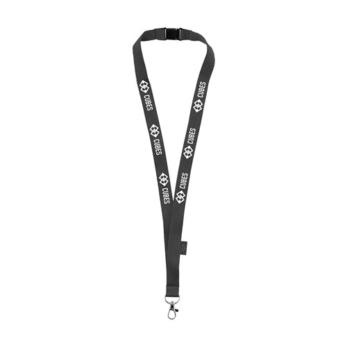 Lanyard Safety GRS RPET 2 cm tour de cou, RIONDET SERIPUB, EYBENS