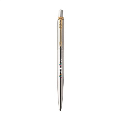 Parker Jotter Stylo recyclé en acier inox - bleu - 9