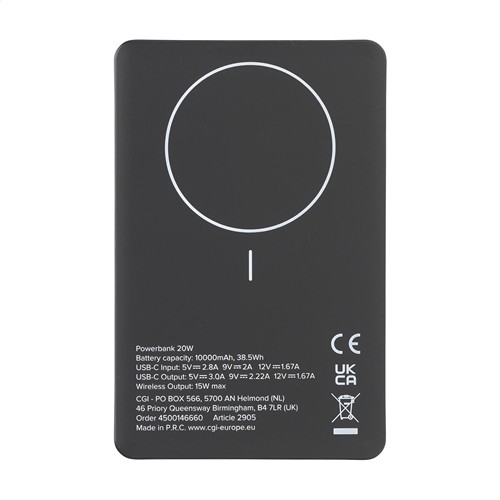 Wireless RCS Recycled Alu Magsafe Powerbank 10000 - 15