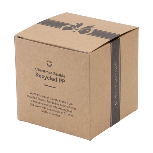 Boule de Noël Ø7cm Recycled PP Box - Made in Europe - 14
