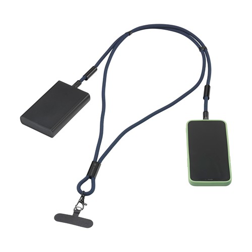 Lanyard 2-in-1 GRS RPET Load & Sync USB Cable - 2