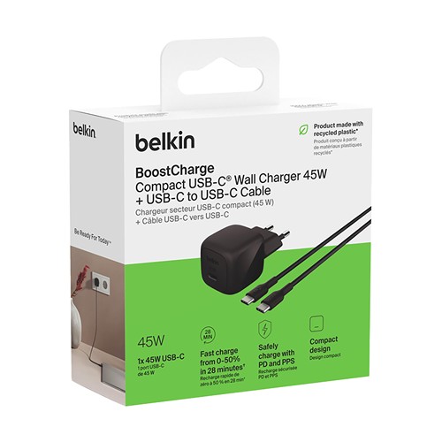 Belkin 45W USB PD Wall Charger with PPS and Cable - 5