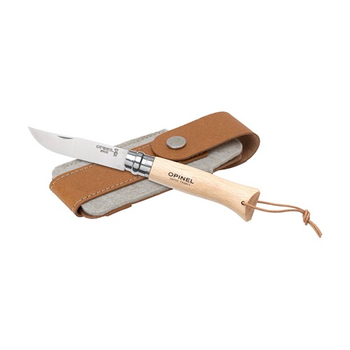 Opinel Inox No 8 couteau de poche en étui à couteau thumbnail 7