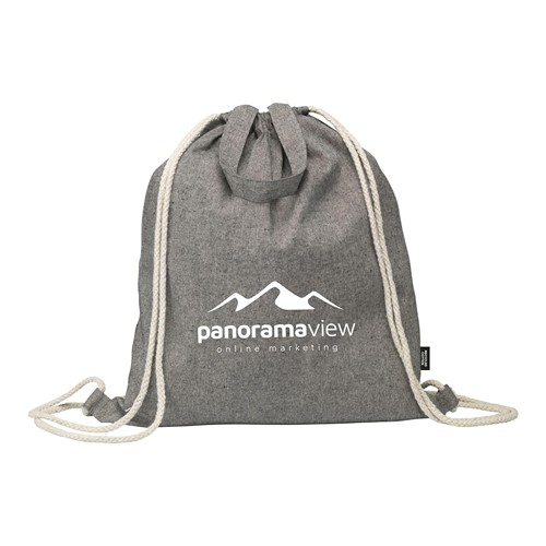 GRS Recycled Cotton PromoBag Plus (180 g/m²) sac à dos - 1