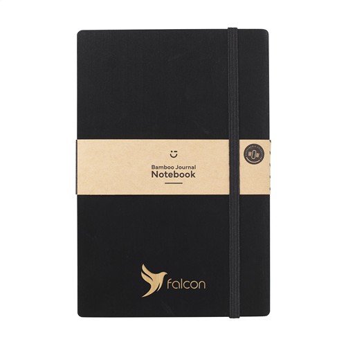 Bamboo Journal Naked Spine Notebook Black A5 carnet de notes - 1