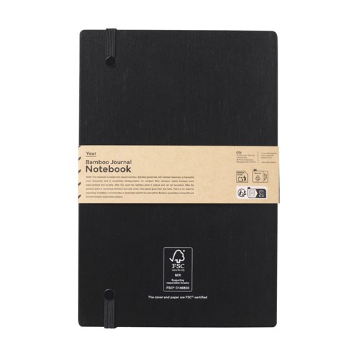 Bamboo Journal Naked Spine Notebook Black A5 carnet de notes - 2