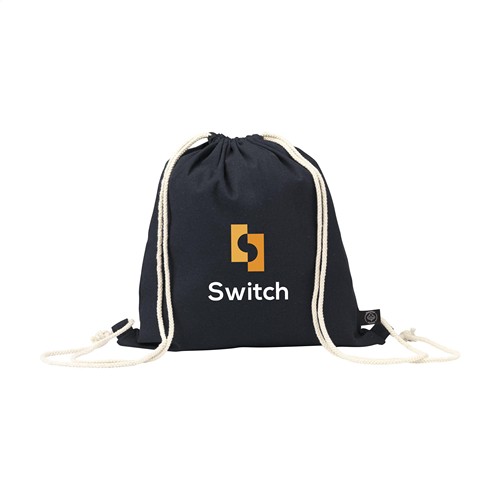 PromoColour GRS Recycled Cotton Backpack (150 g/m²) - 4