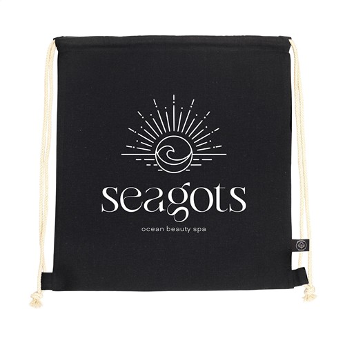PromoColour GRS Recycled Cotton Backpack (150 g/m²) - 5