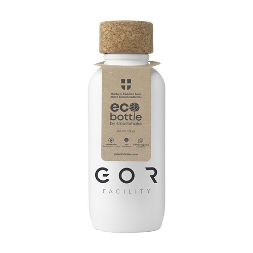 EcoBottle White 650 ml d'origine végétale - fabriquée en EU - 1