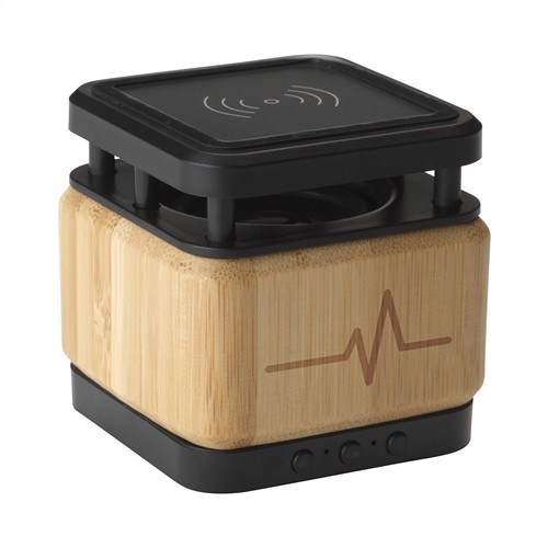 Bamboo Block Speaker avec chargeur sans fil thumbnail 8
