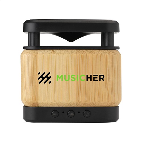Bamboo Block Speaker avec chargeur sans fil thumbnail 9