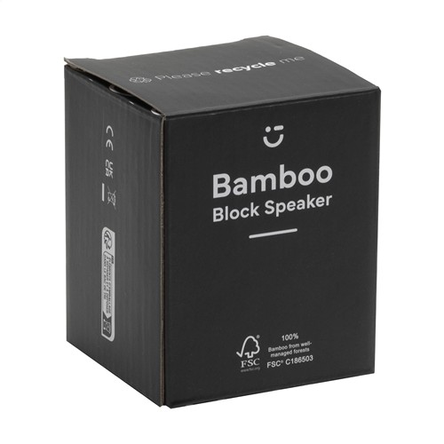 Bamboo Block Speaker avec chargeur sans fil thumbnail 12