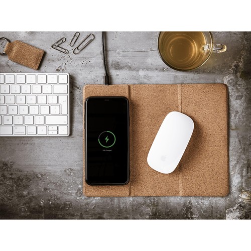 Cork Wireless Charging Mousepad tapis de souris thumbnail 10