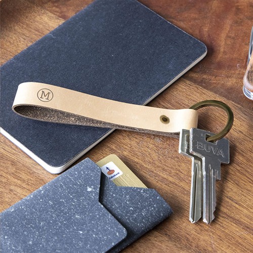 Recycled Leather Keyring porte-clés - 3