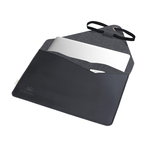Recycled Felt&Apple ImitationLeather Sleeve 15/16p - 3