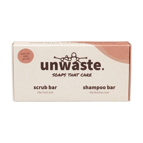 Unwaste Duopack Scrub & Shampoo bar Koffieolie - 12