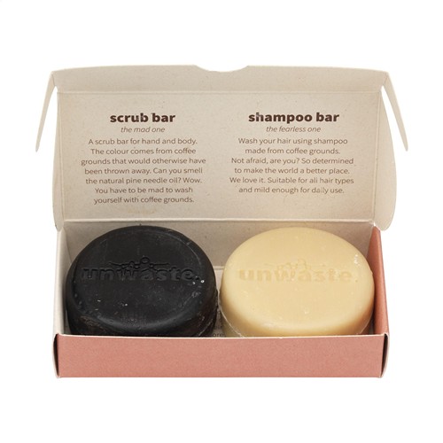 Unwaste Duopack Scrub & Shampoo bar Koffieolie - 4