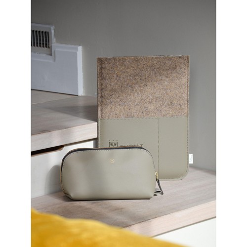 Recyc Felt&Apple Imitation Leather LaptopSleeve 16p - 13