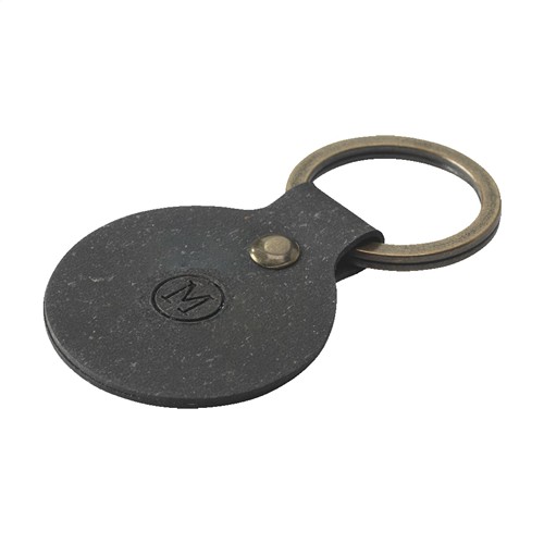 Recycled Leather Keyring Round porte-clés - 2