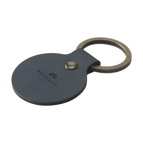Recycled Leather Keyring Round porte-clés - 7