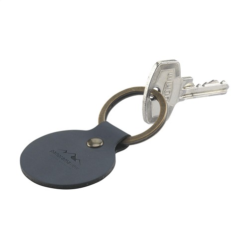 Recycled Leather Keyring Round porte-clés - 9