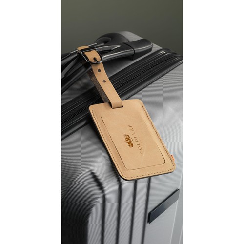 Recycled Leather Luggage Tag 'étiquette de bagage thumbnail 5