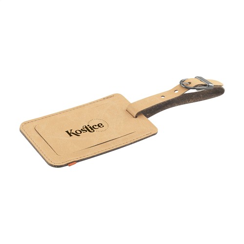 Recycled Leather Luggage Tag 'étiquette de bagage - 1