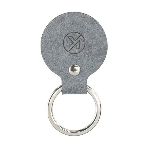 Recycled Denim Textile Keyring Round porte-clés - 4