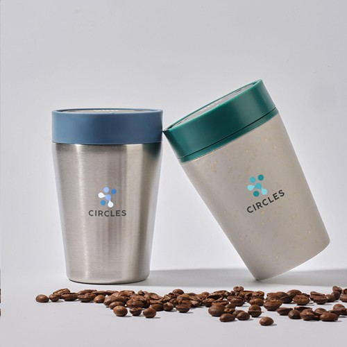 Circular&Co Recycled Stainless Steel Coffee Cup 227 ml - 14