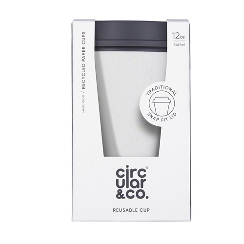 Circular&Co Recycled Now Cup Black Lid 340 ml mug - 4