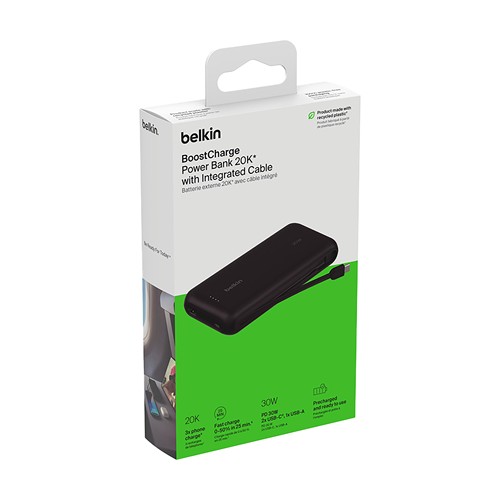 Belkin BoostCharge Power Bank 20K Câble intégré - 17