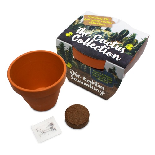 Growing kit - Terracotta pot 7 cm (personalised)