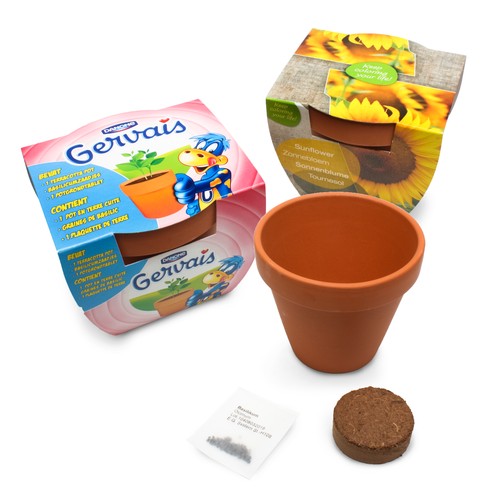 Growing kit - Terracotta pot 10 cm (personalised)