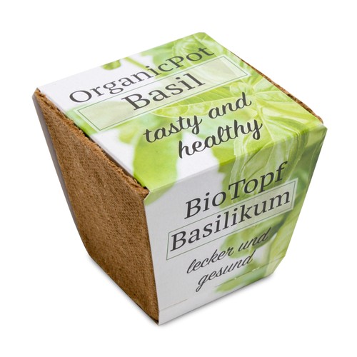 Growing kit - Wood fiber pot (personalised)