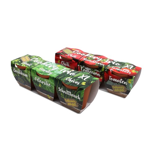 KIT DE CULTIVO – PACK DE 3 MACETAS DE TERRACOTA 5 CM (PERSONALIZADO)