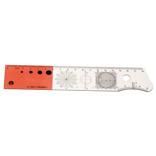 OPHTALMOLOGIC RULER <BR>(it includes scale + 1 color logo)