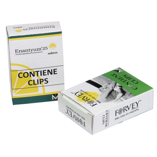 PRINTED BOX WITH 20 PAPER CLIPS