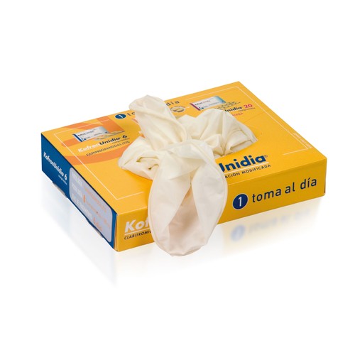 RECTANGULAR PRINTED CARTON BOX WITH 15 GLOVES