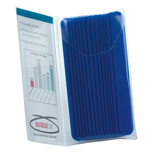 PVC POUCH WITH 15 TONGUE DEPRESSORS. OPTIONAL: D-1, D-2 and D-8