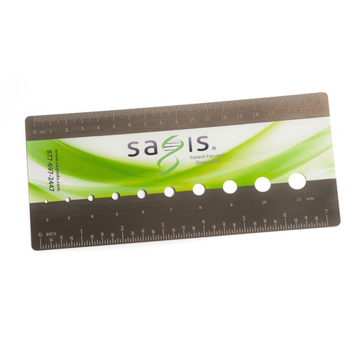 METAL DERMATOLOGY RULER