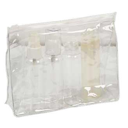 BIG TOILET BAG WITH EMPTY BOTTLES