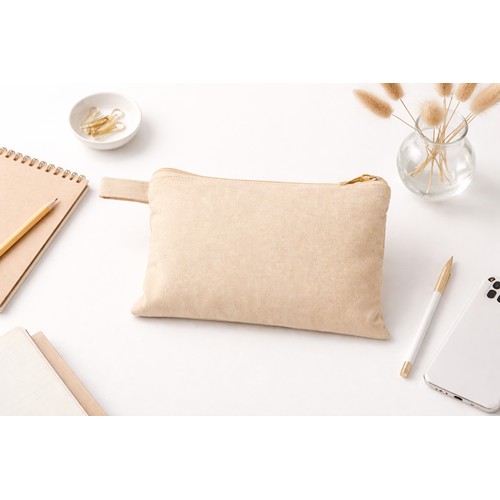 Pochette en coton zippée – Recyclée